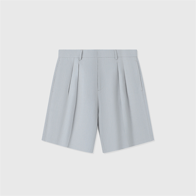 loro piana buxton high waisted tailored pleated bermuda casual shorts